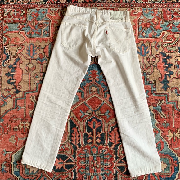Vintage Levi’s matchstick Capital E white jeans sz 28 - Picture 4 of 12